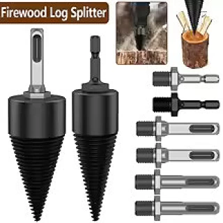 WoodCrack Pro – close-up of the reinforced steel splitting cone