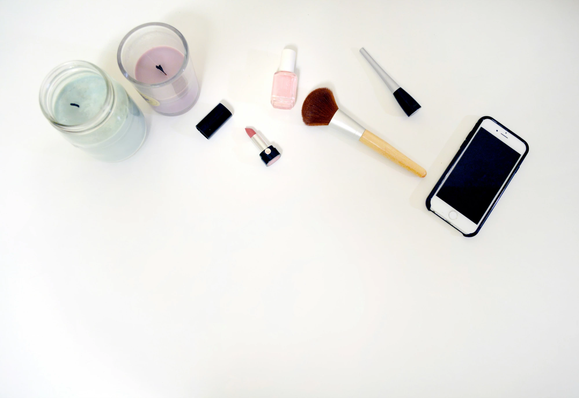 Autumn skincare products laid out flat