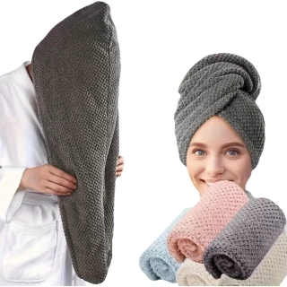 Microfiber Hair Towel Set – Super Absorbent & Quick-Dry Hair Wrap for Smooth, Frizz-Free Results