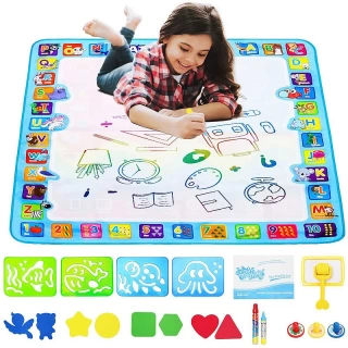 Coolplay Magic Water Drawing Mat – Reusable Doodle Board with Magic Pens 🎨✨