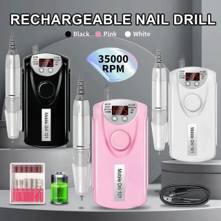 35,000RPM Rechargeable Nail Drill – Pro Electric File