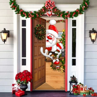 Winter Wonderland Welcome – Festive Christmas Door Decor for a Magical Holiday Entrance