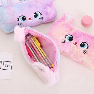 Cat Fluffy Pencil Case 