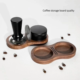 51/53/58MM Wooden Coffee Tamper Station