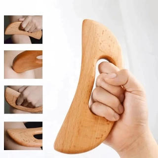 Wooden Gua Sha Tool – Slimming & Body Massage Scraping Board for Detox & Relaxation
