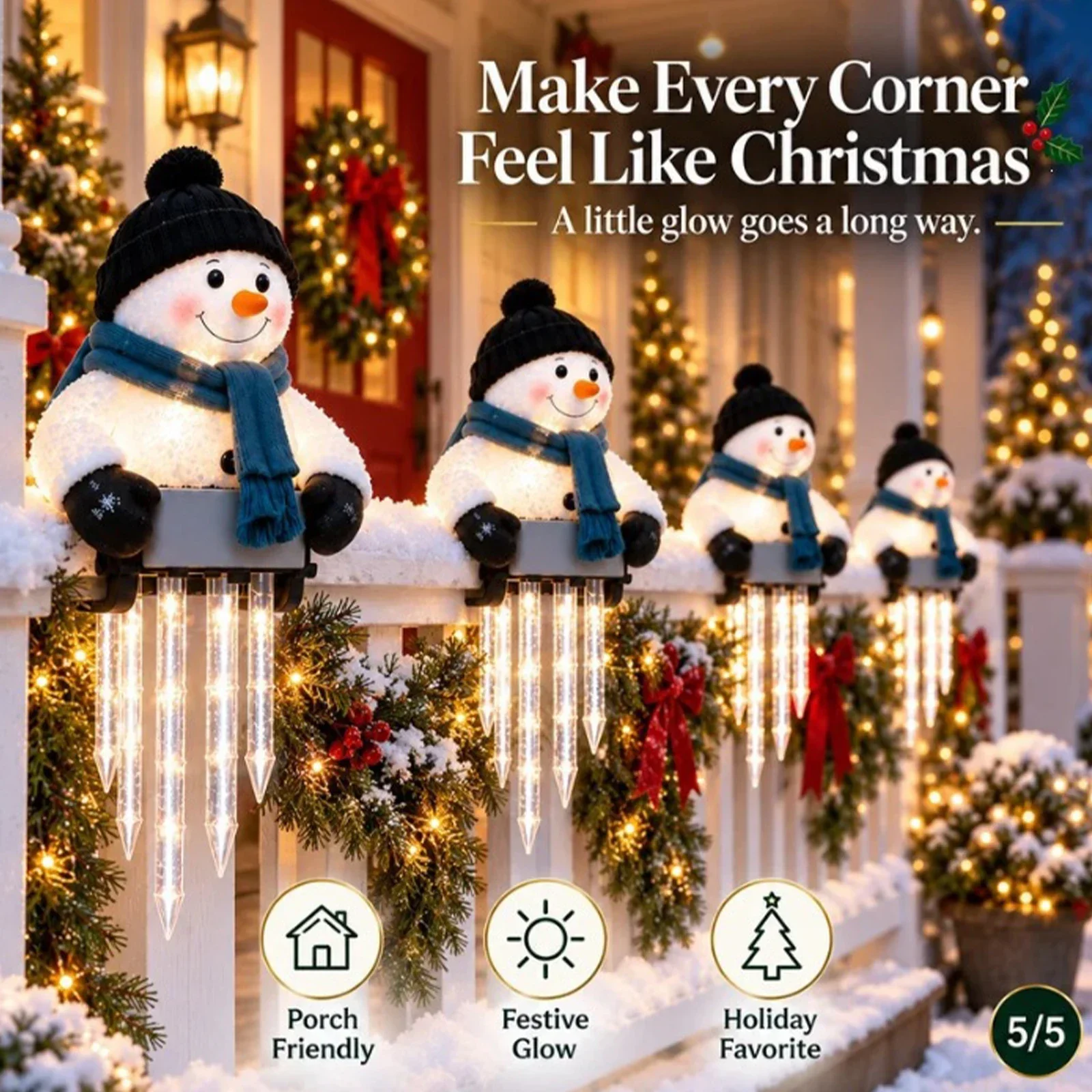 — Magical Snowman Icicle Lights - Trending Seasonal Products Product October 2026