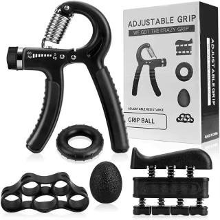 Gizmo GripForce Pro – 5-Piece Hand Strengthener & Forearm Workout Kit