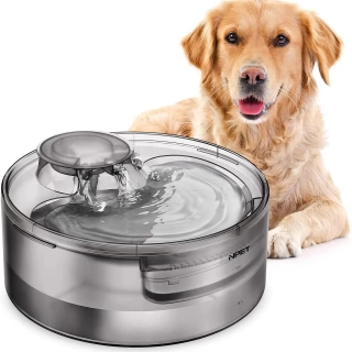 NPET DF10 Dog & Cat Water Fountain, 170oz/1.3Gallon/5L