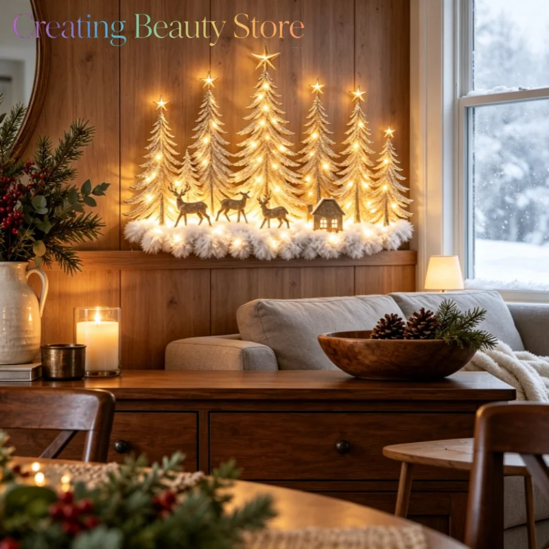 Wall Décor — 3D Woodland Scene with Warm Lights - Trending Seasonal Products Product October 2026