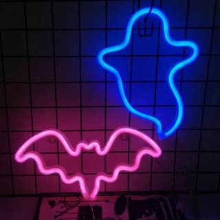 Halloween Bat Spirit LED Neon Sign – Spooky Wall Decor for Parties & Gifts | USB or Battery Powered