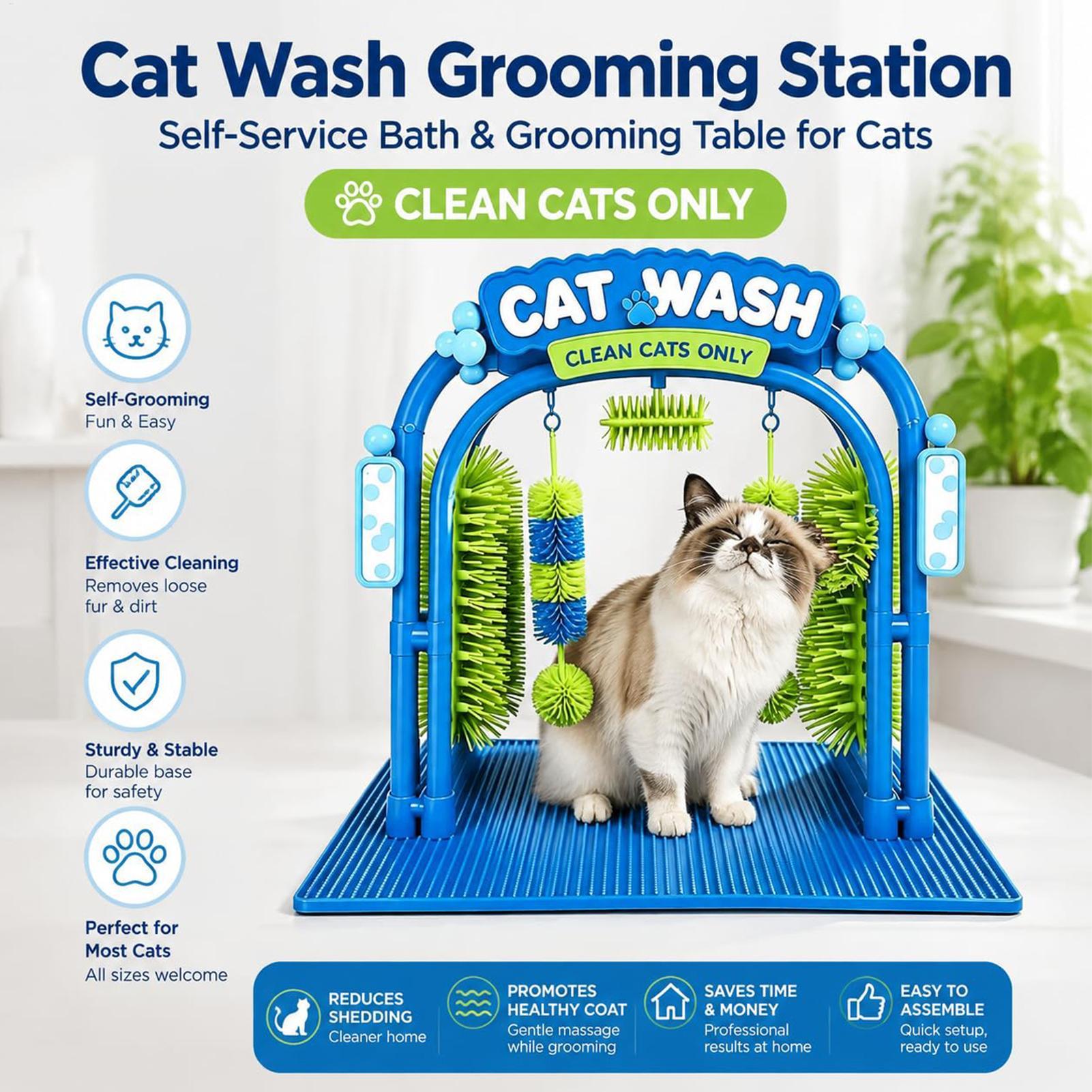 — Easy Self-Grooming Cat Wash Station - Trending Pet Products Product October 2026