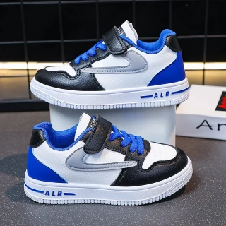 Children's Rotating Button Sports Shoes Breathable Mesh Single Net Shoe Summer New Arrival Middle Large Children Flat Shoes