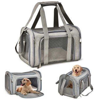 Dog Carrier Soft Side Backpack - Cat Pet Carriers Dog Travel Bags