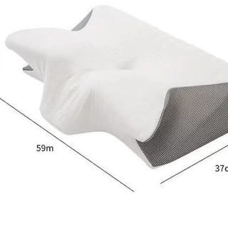 Dreamz Ergonomic Pillow for Deep Sleep – Orthopedic Neck Support, Contour Memory Foam, Pain Relief for Side & Back Sleepers