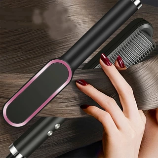 JetsetEase Hair Dryer Comb – Fast Heating Curling & Straightening Brush