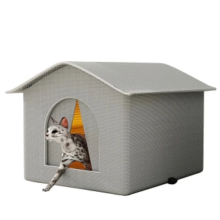 Waterproof Outdoor Pet House – Winter Warm Cat & Small Dog Bed | Foldable, Washable, Cozy Shelter for All Seasons