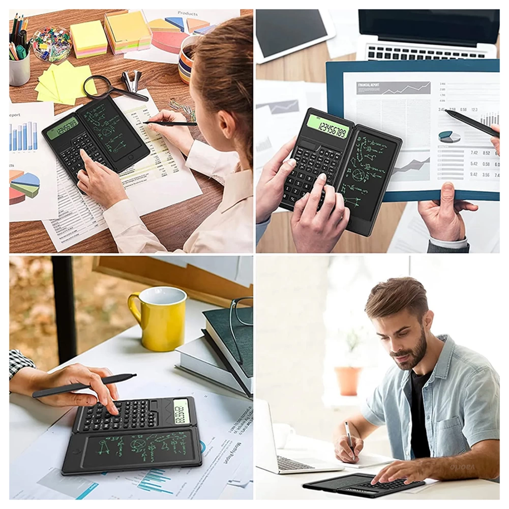Calculators with 6 Inch Erasable LCD Writing Tablet Foldable ...