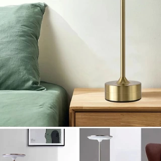 Modern Cordless LED Table Lamp – Rechargeable Touch Dimmable Night Light for Bedroom, Restaurant & Home Decor