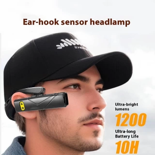 Inductive Hands-Free Headlamp – Motion Sensor Ear Clip Light