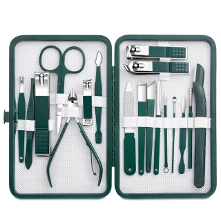 Stainless Steel Nail Clipper Set Grooming Tool With Case For Care