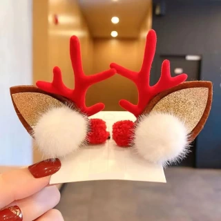 Christmas Antler Hair Clips