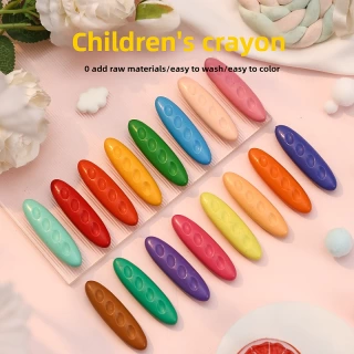 Colors Washable Not Dirty Hands, Non-Toxic Crayons. 