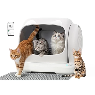 XXXL Automatic Litter Box - Self-Cleaning for Multiple Cats