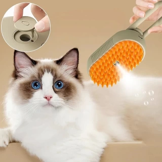3-in-1 Steam Brush for Effortless Pet Grooming