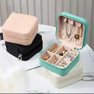 Latest Leather Jewellery Organizer Box for Travel – Compact Storage Case for Hair Accessories & Precious Items