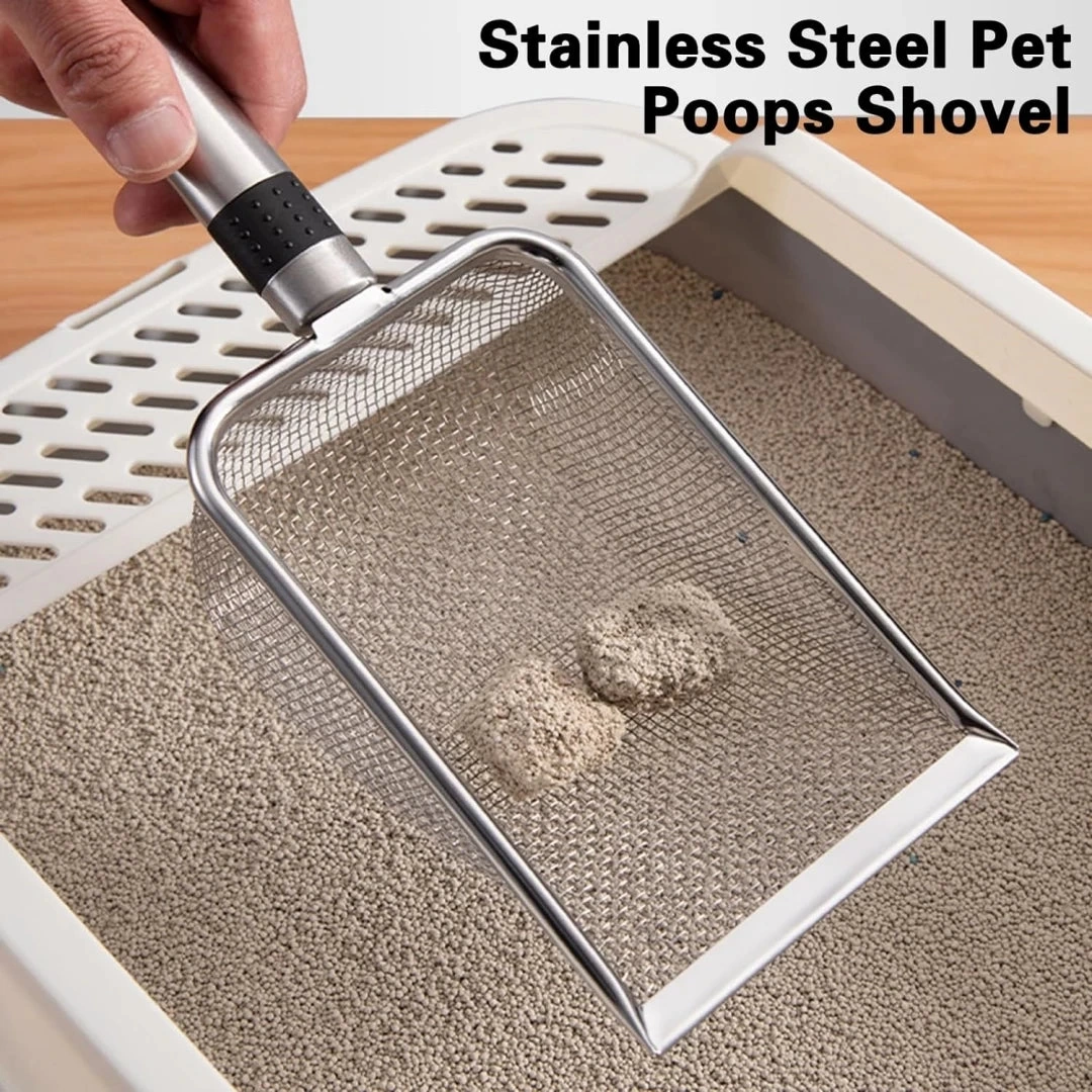 Premium Metal Pet Litter Scoop – Heavy-Duty, Rust-Resistant Design