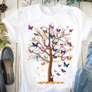 Gothic Butterfly Tree Women's Tee