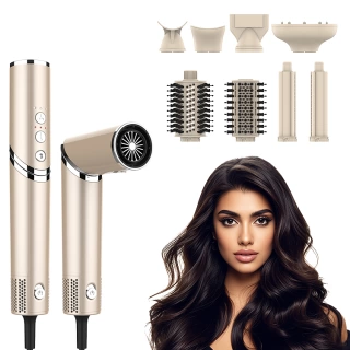 StyleFusion Pro 4-in-1 Hair Styler – Dry, Curl, Straighten & Add Instant Shine