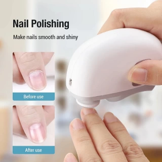 2-in-1 Electric Nail Clipper & Polisher – Safe, Automatic, Rechargeable Grooming Tool for Adults & Kids