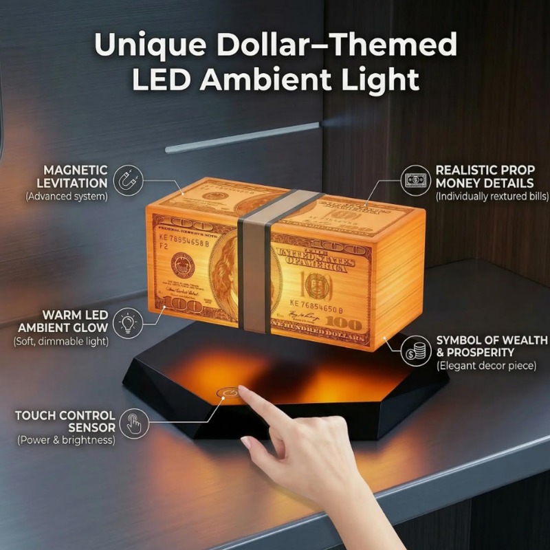 Money Lamp — Levitating Luxury for Your Desk - Trending Personalized and Custom Gifts Product July 2026