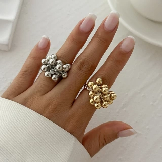 Trending Irregular Metal Open Finger Ring – Punk Couple Jewelry for Men & Women