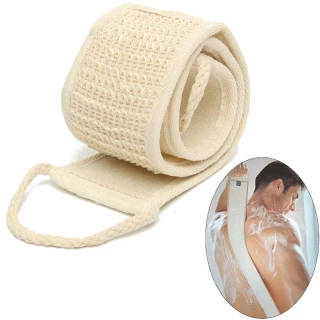 Natural Loofah Bath Scrubber – Soft Exfoliating Spa Shower Sponge for Body Cleansing & Massage