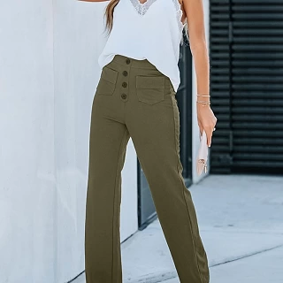 FlexCurve™ High-Waist Pants ✨ — Stretchy Comfort, Slim Fit