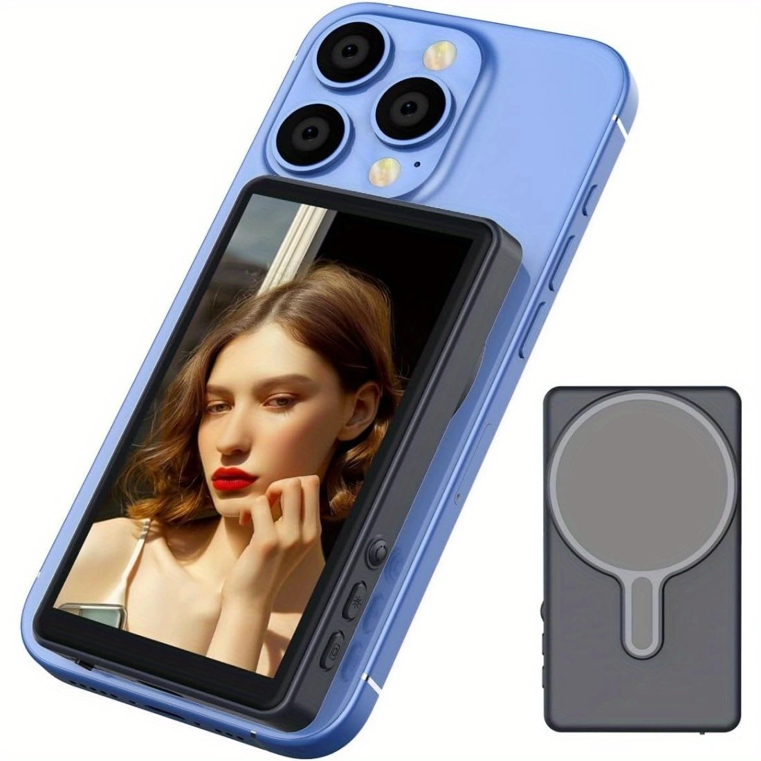 Magnetic Cell Phone Vlog Self Timer Monitor Screen