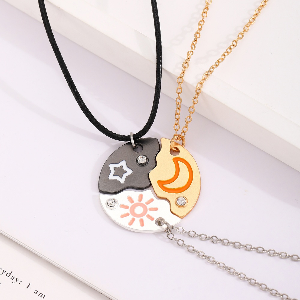 Friendship Necklace ⭐ — Sun, Moon & Star Connection - Trending Sustainable Fashion & Apparel Product May 2026