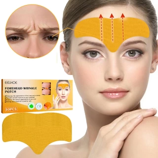 Anti-Aging Collagen Forehead Gel Patches – 10pcs Wrinkle Smoothing & Firming Mask for Fine Lines & Frown Lines