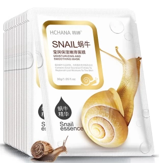 10pcs Snail Moisturizing Face Masks – Hydrating Korean Sheet Mask Skincare