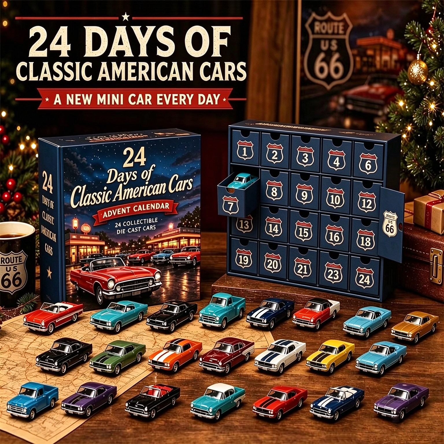24 Classic Car Advent Calendar - Trending Automotive Accessories Product October 2026