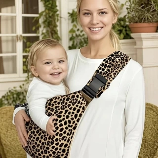 Adjustable Baby Sling Carrier – Soft Cotton Wrap for Newborns & Toddlers 🤱