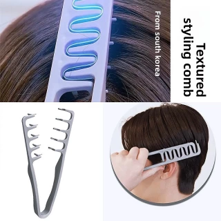 Korea Volumizing Wide-Tooth Hair Fluffy Texture Styling Comb Fluffy Hair Roots Natural Curling A Comb for Hair Care