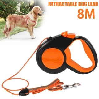 8M Heavy-Duty Retractable Dog Leash – Smooth Control for Every Adventure
