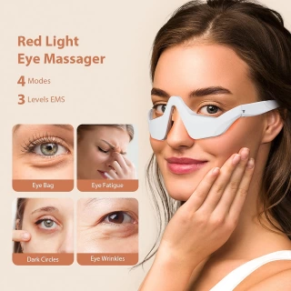 Revitalizing Eye Massager with Red Light