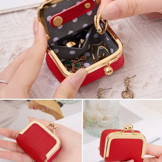 Aura Glow™ Mini JewelVault – Portable Travel Jewelry Organizer & Compact Case