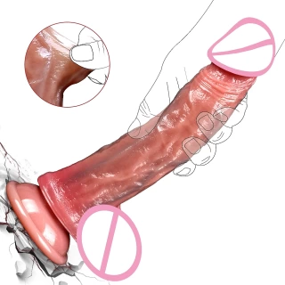 Realistic Silicone Dildo – Soft, Big & Suction-Cup Ready
