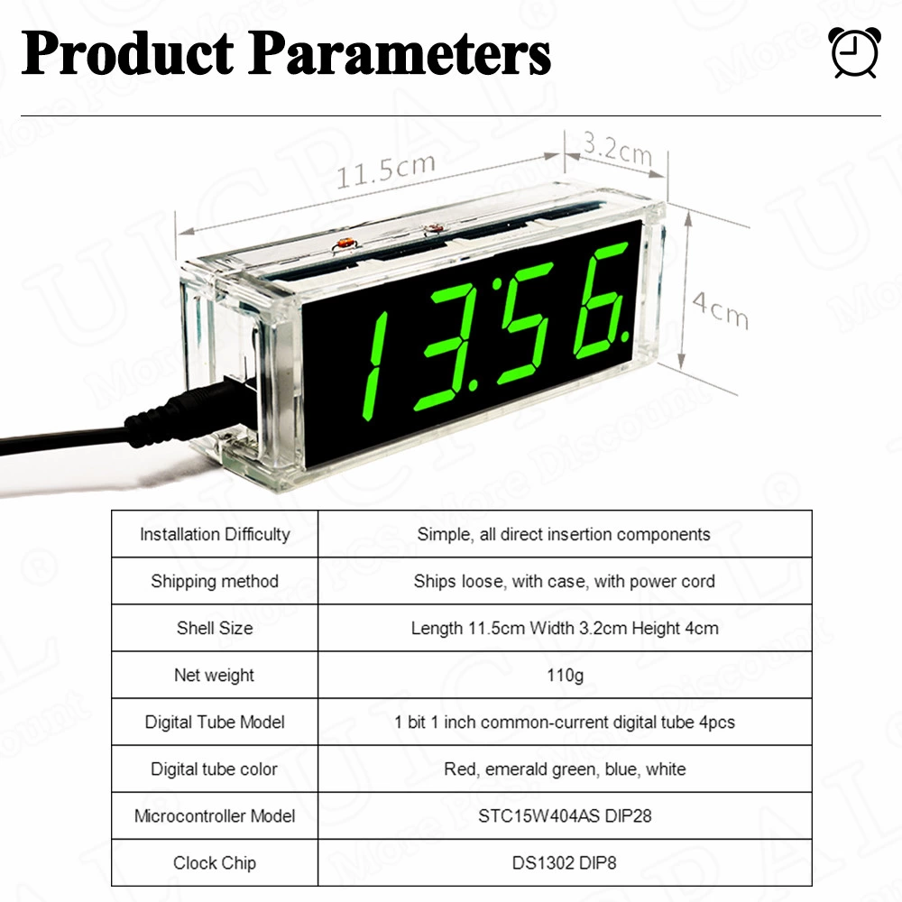 DIY Digital Clock Kit Display | Laruk