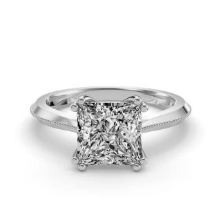 Princess Solitaire Engagement Ring